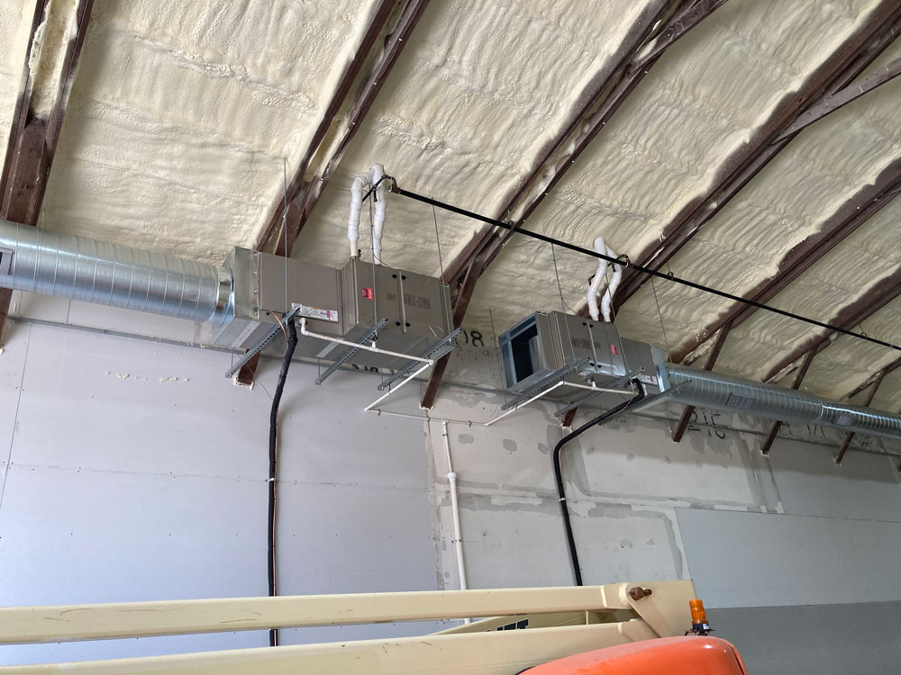 Furnace installation by Seymour IN HVAC contractor Furnace installation project by Schneider Plumbing and HVAC in Seymour Indiana